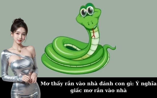 Mơ thấy rắn vào nhà đánh con gì: Ý nghĩa giấc mơ rắn vào nhà