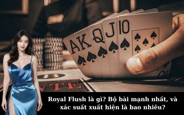 Royal Flush là gì? Bộ bài mạnh nhất, và xác suất xuất hiện là bao nhiêu?